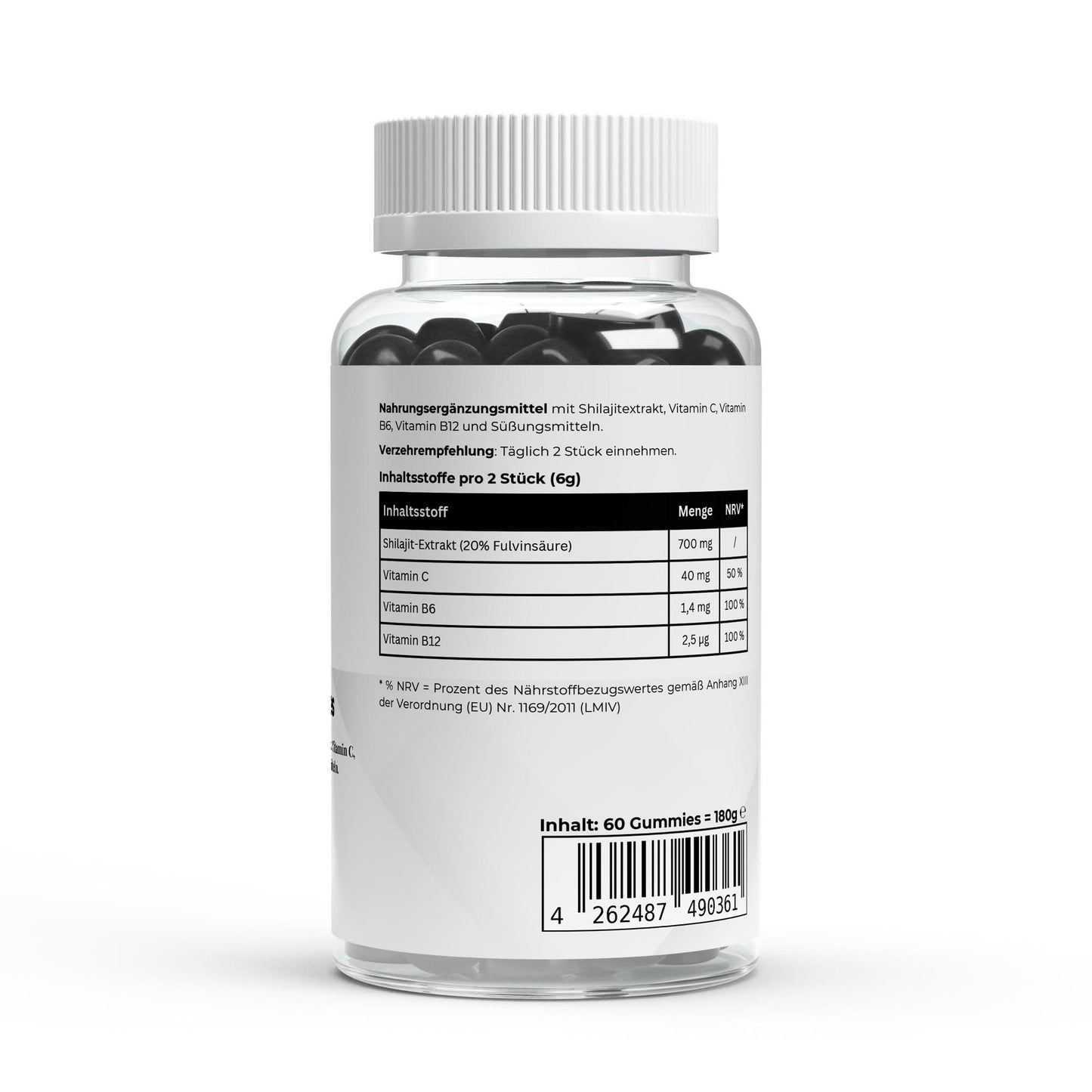 Shilajit Gummies + Vitamin C,B6, B12 - 60 Pcs.